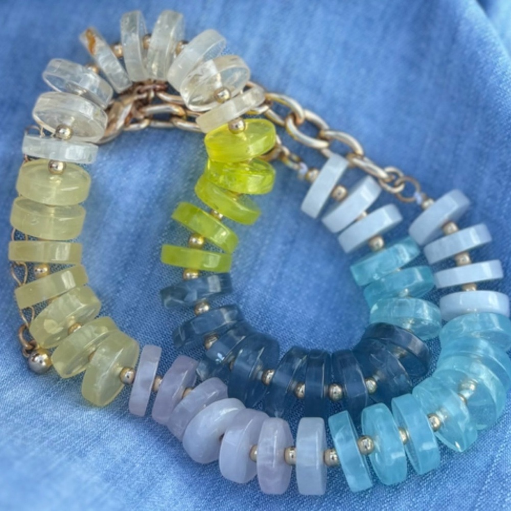 Loft Multicolor Beaded Necklace - image 4